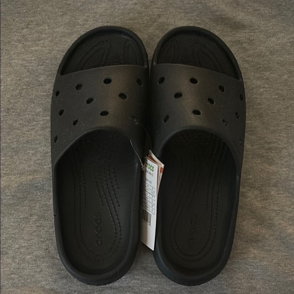 CROCS Classic Black Slide Sandals